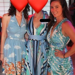 Deep cut LuLu’s Balboa romper.